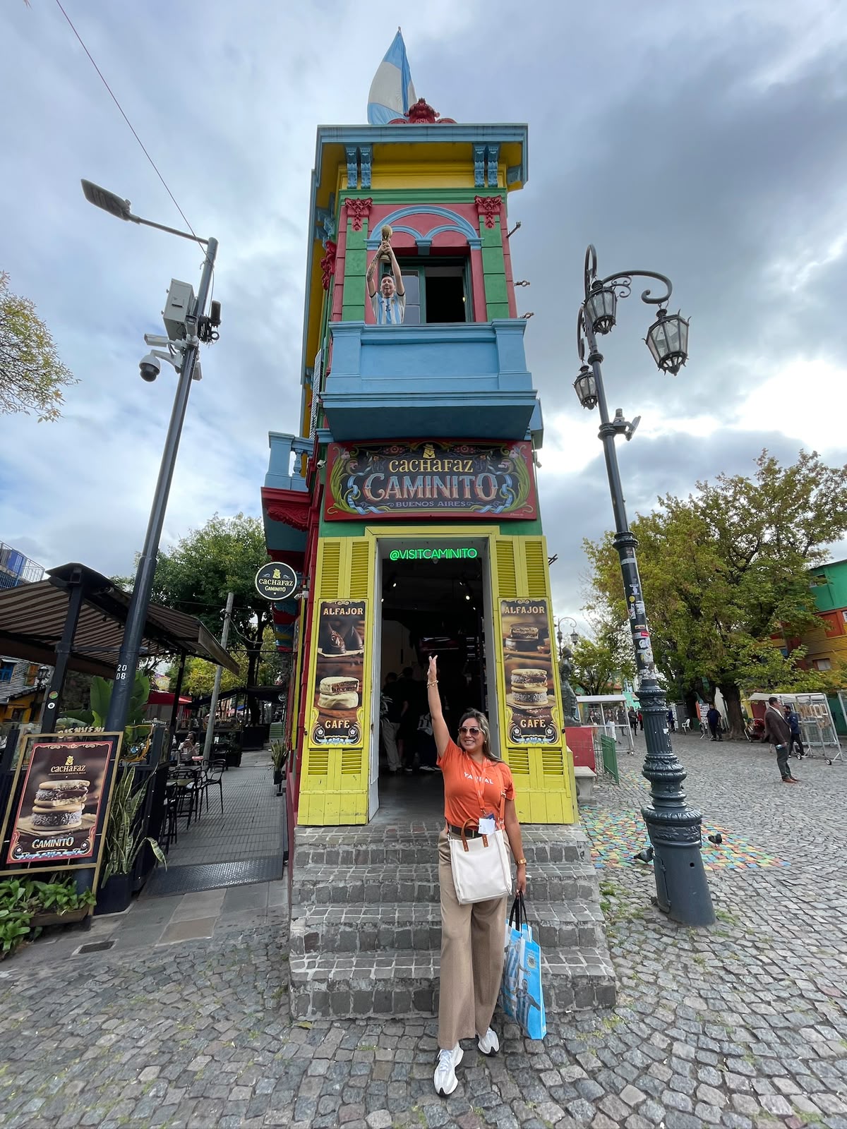 Alexandra Avilez en Caminito, La Boca